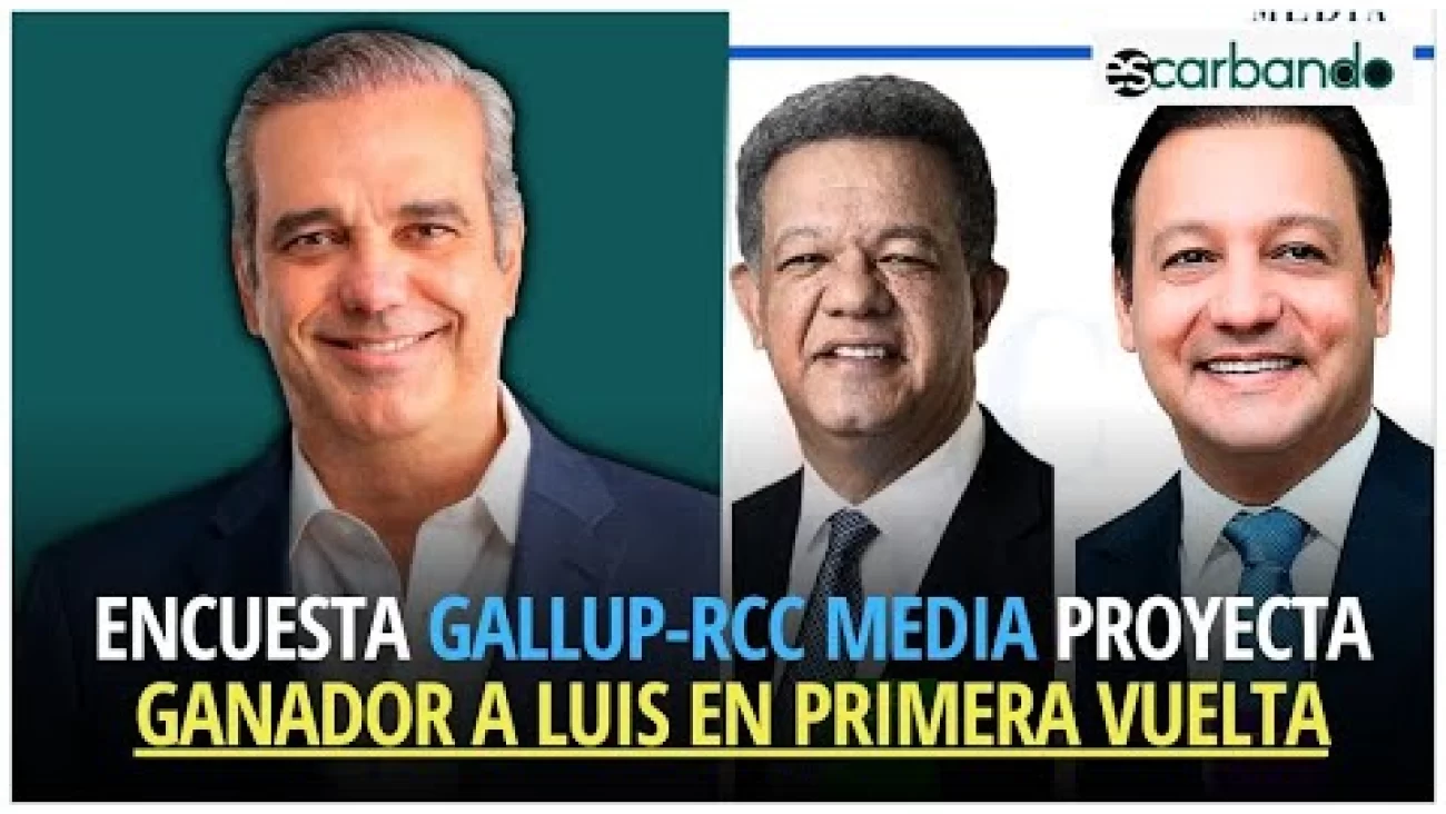 Encuesta Gallup RCC Media Proyecta Ganador A Luis En Primera Vuelta Con