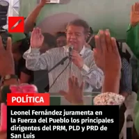 Leonel Fernández juramenta en la Fuerza del Pueblo