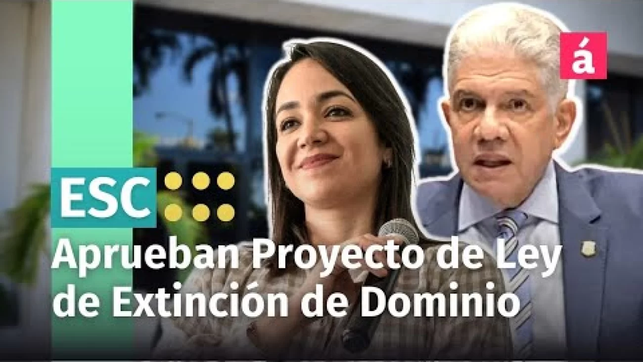 Senado aprueba en primera lectura Proyecto de Ley de Extinción de Dominio