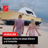 Escasos daños en playa Bávaro y el Cortecito