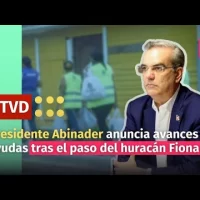 Presidente Abinader anuncia en rueda de prensa los avances de ayudas a afectados por huracán FIona