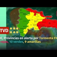 Boletín del COE de las 9pm con las provincias en alerta por la Tormenta Tropical FIONA