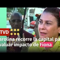 Alcaldesa Carolina Mejía recorre sectores de la capital para evaluar impacto de Fiona