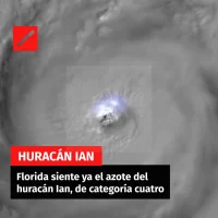 Florida siente ya el azote del huracán Ian, de categoría cuatro