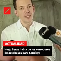 Hugo Beras habla de los corredores de autobuses para Santiago