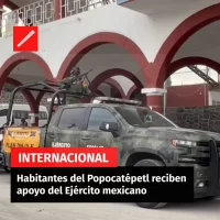 Habitantes del Popocatépetl reciben apoyo del Ejército mexicano