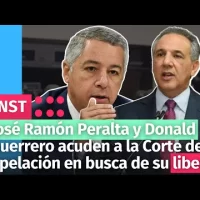 José Ramón Peralta y Donald Guerrero acuden a la Corte de Apelación en busca de su libertad