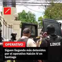 Siguen llegando más detenidos por el operativo Halcón lV en Santiago