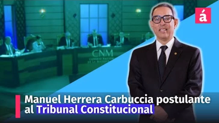 Manuel Herrera Carbuccia aspirante al Tribunal Constitucional ante el CNM