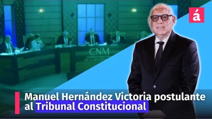 Manuel Hernández ante el Consejo Nac. de la Magistratura como aspirante al Tribunal Constitucional