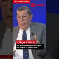 “No existía una prensa libre, por eso volaron la Revista Hola”  #acentotv #actualidad