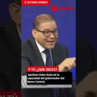Apolinar Veloz duda de la capacidad del gobernador del Banco Central #acentotv