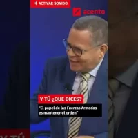 Oscar Valenzuela “El papel de las Fuerzas Armadas es mantener el orden” #acentotv