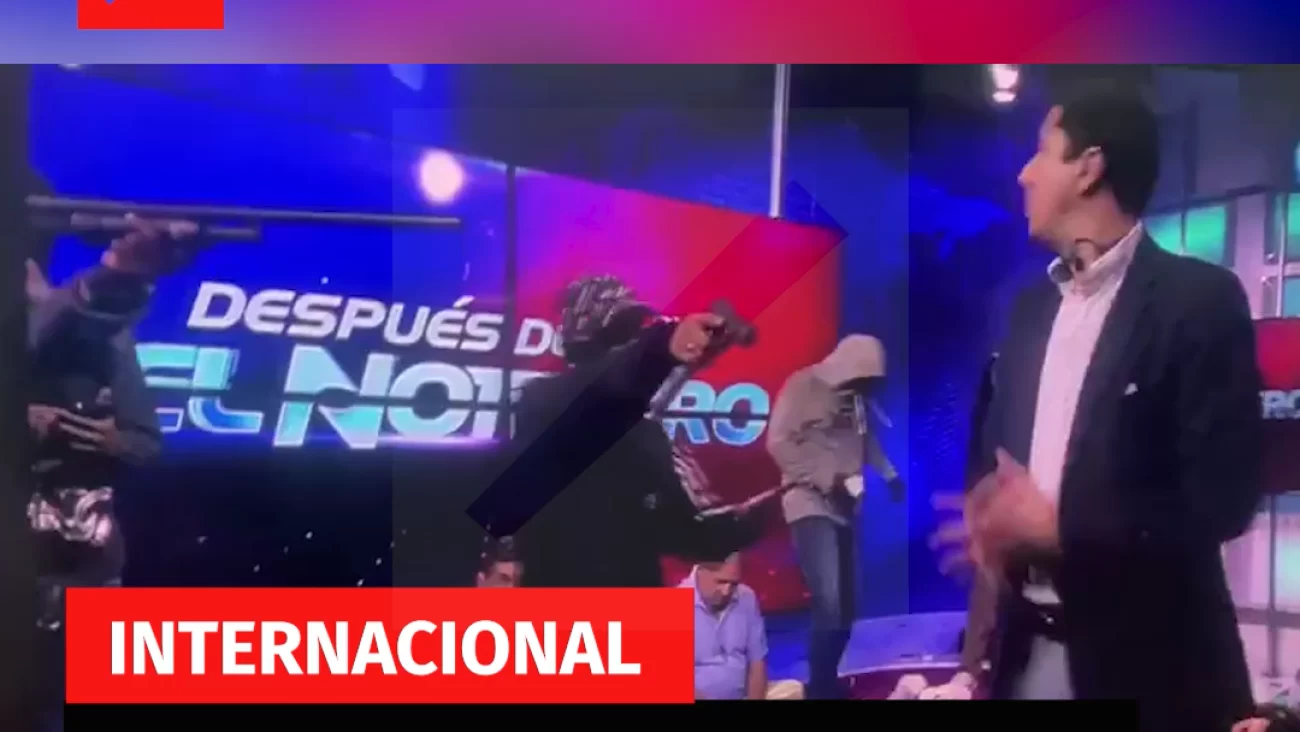 Encapuchados Armados Se Toman Un Canal De Televisión En Ecuador En Una Transmisión En Vivo 
