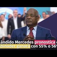 Cándido Mercedes pronostica que Abinader ganará con 55% o 56%