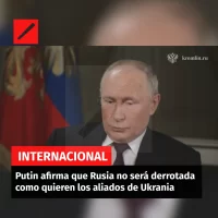 Putin afirma que Rusia no será derrotada  como quieren los aliados de Ukrania