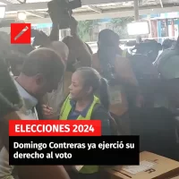 Domingo Contreras ya ejerció su derecho al voto
