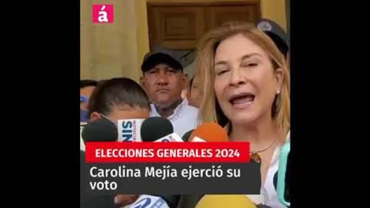 Carolina Mejía ejerció su voto #acentotv