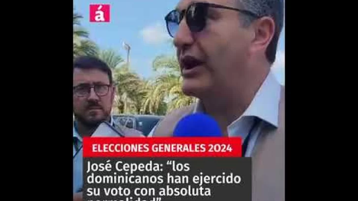 José Cepeda destaca la ejemplaridad del voto dominicano #acentotv