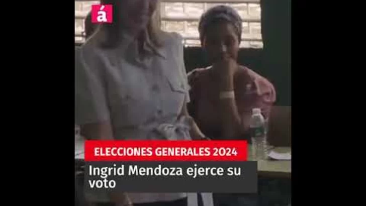 Ingrid Mendoza ejerce su voto #acentotv