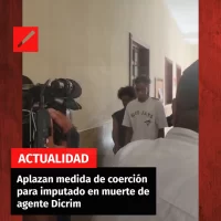 Aplazan medida de coerción para imputado en muerte de agente Dicrim