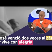 José venció dos veces al cáncer y vive con alegría