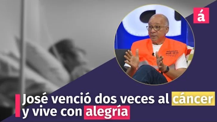 José venció dos veces al cáncer y vive con alegría