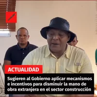 Sugieren al Gobierno aplicar mecanismos e incentivos para disminuir la mano de obra extranjera en el sector construcción