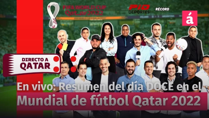 Resumen día 12 Mundial de Fútbol Qatar 2022. En vivo, Directo al Mundial TV Show.