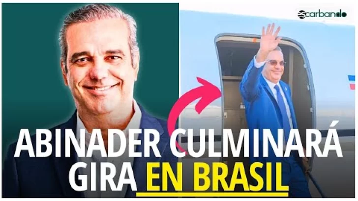 Abinader aterriza en Brasil para cumbre clave con Lula y líderes del Caribe