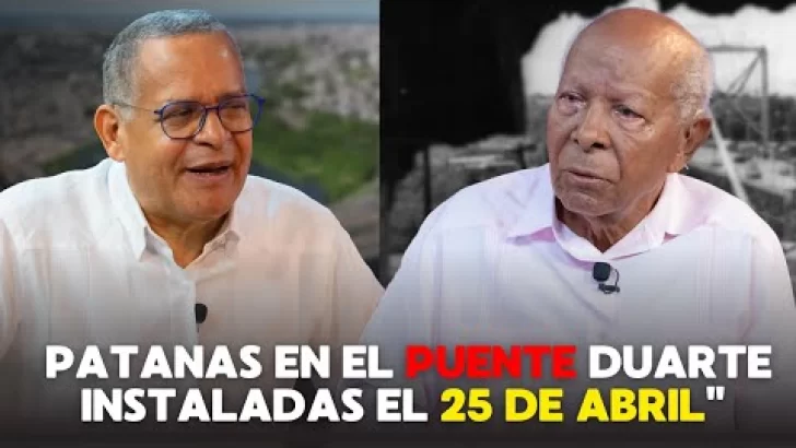 Hombre Rana: “Las patanas de carga en el Puente Duarte fueron instaladas el 25 y no el 27 de abril”
