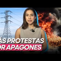 Organizaciones populares prenden gomas, en SFM, por apagones prolongados