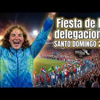 Desfile de las delegaciones en el JCC Santo Domingo, 2026