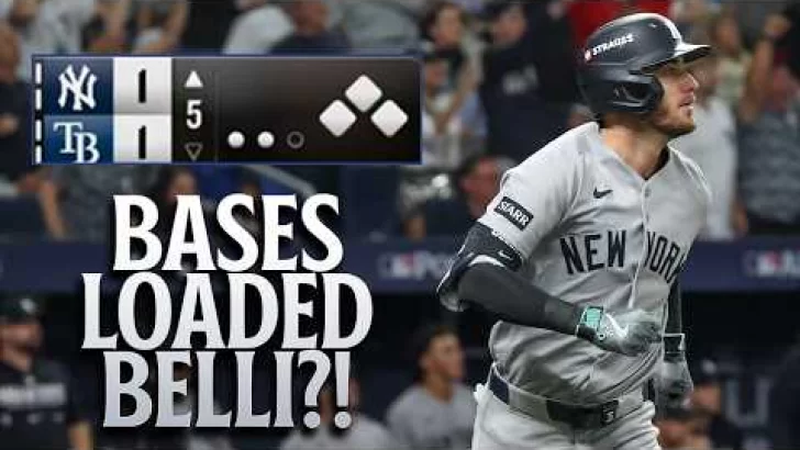 MLB Resultados: highlights y resumen de los partidos | Bases loaded for Belli?! Yankees LOAD EM UP in the 5th inning during a TIE GAME! | MLB Highlights