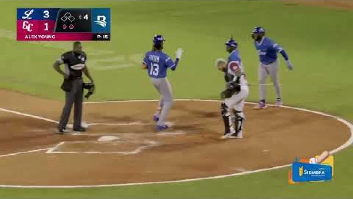 LIDOM highlights: Segundo HR de la noche para Kevin Alcántara