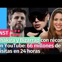 Shakira y Bizarrap con récord en YouTube: 66 millones de visitas en 24 horas