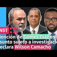 Mención de Gómez Díaz es asunto sujeto a investigación, declara Wilson Camacho