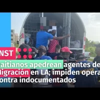 Haitianos apedrean agentes de Migración en LA; impiden operativo contra indocumentados