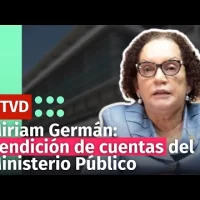 Miriam Germán en la rendición de cuentas del Ministerio Público 2022