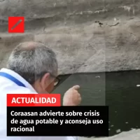 Coraasan advierte sobre crisis de agua potable y aconseja uso racional