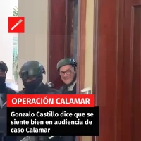 Gonzalo Castillo dice que se siente bien en audiencia de caso Calamar