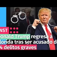 Donald Trump regresa a Florida tras ser acusado de 34 delitos graves