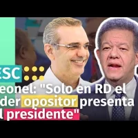 Leonel: “Solo en RD el líder opositor presenta al presidente”