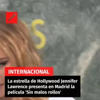 La estrella de Hollywood Jennifer Lawrence presenta en Madrid la película ‘Sin malos rollos’