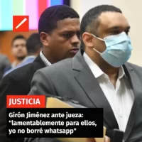 Girón Jiménez ante jueza lamentablemente para ellos, yo no borré whatsapp