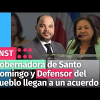 Gobernadora de Santo Domingo y Defensor del Pueblo llegan a un acuerdo