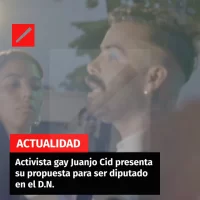 Activista gay Juanjo Cid presenta su propuesta para ser diputado en el D.N