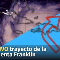 EN VIVO, trayecto de la tormenta Franklin