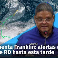Tormenta Franklin: rueda de prensa del COE sobre las alertas para RD, 2pm