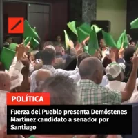 Fuerza del Pueblo presenta Demóstenes Martínez candidato a senador por Santiago